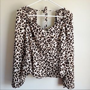Nwot Alice Blue Stitch Fix Animal Print Career Blouse